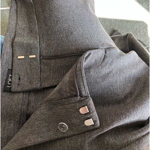 NWT Loft Gray Sparkle Leggings Sz 6